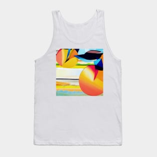 Stylized Valencia Oranges Tank Top